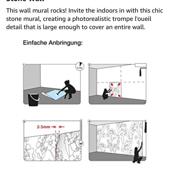 NEW🎁Brewster Stone Wall Gorgeous Mural 🏡 - Picture 5 of 8